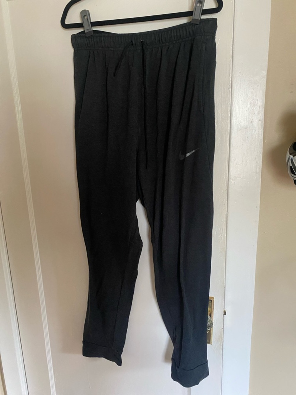 Nike Black Jogger Sweatpants with Swoosh